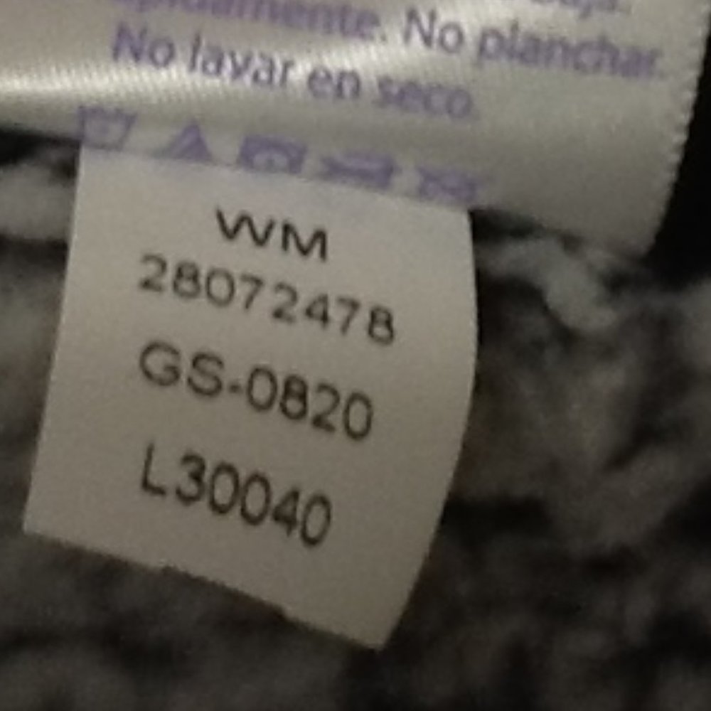 Small gray Secret Treasure  sleep sherpa top - Picture 5 of 6